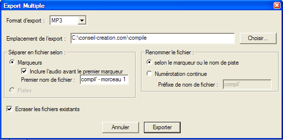 Couper un mp3 avec Audacity