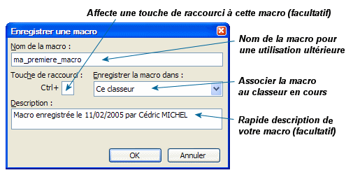 enregistreur de macros Excel