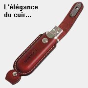 512 Mo, 159 . Vous aimez le cuir ? Cette clef USB vous sduira pour son lgance !!!